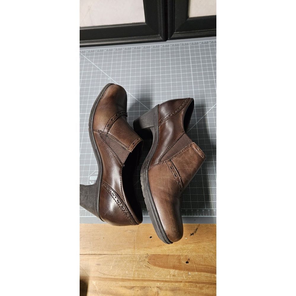 Earth Origins MARLA 2 Heeled Loafers Womens Size‎ 9M Brown Leather - Picture 11 of 11